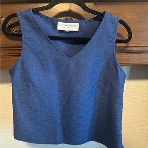 Sag Harbor Navy Sleeveless Tank Top